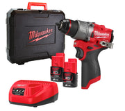 Milwaukee M12 FPD2-202X FUEL™ – Trapano a percussione con 2 batterie 2.0Ah